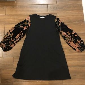 Never been worn, black and floral dress!